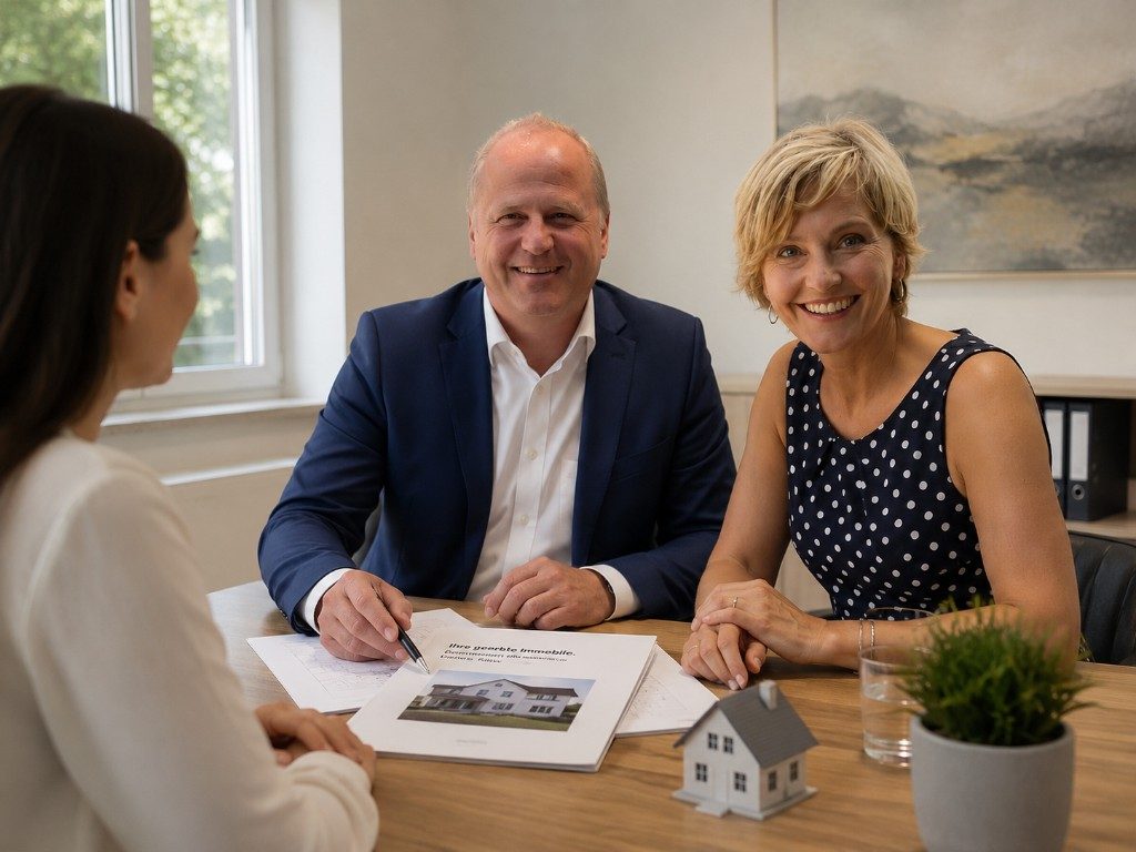 Doris und Robert Hecht im Beratungsgespräch – persönliche Immobilienbewertung und Maklerservice